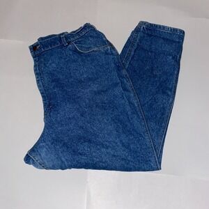 Lee Women s Blue 32W Vintage Jeans Made USA Relaxed Fit Tapered Leg 307-5544